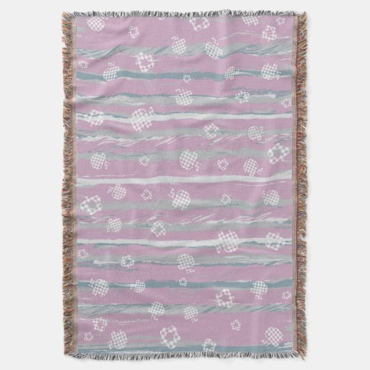 Throw Blanket – Gingham Orchard Decke (Vorderseite Vertikal)