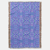 Throw Blanket Lavender Hydrangea Muster Decke (Vorderseite Vertikal)