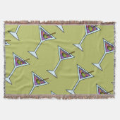 THROW BLANKET - MARTINI-DESIGN DECKE (Vorderseite)