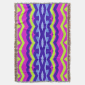 Throw Blanket, modernes mehrfarbiges Stoffmuster T Decke (Vorderseite Vertikal)