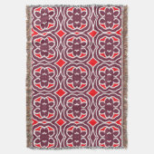 Throw Blanket, modernes mehrfarbiges Stoffmuster T Decke (Vorderseite Vertikal)