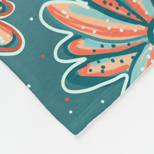 Throw Blanket, Orangenblüten von Lisa Casineau Fleecedecke (Ecke)