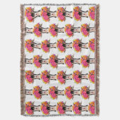 Throw Blanket Posey die Ziege Decke (Vorderseite Vertikal)