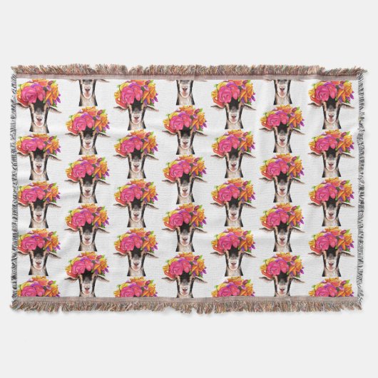 Throw Blanket Posey die Ziege Decke (Vorderseite)