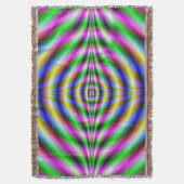 Throw Blanket Psychedelic Neon Eye Decke (Vorderseite Vertikal)
