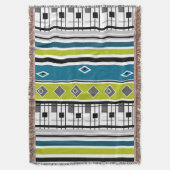 Throw Blanket Retro, 60er, populär, Mode, bl Decke (Vorderseite Vertikal)