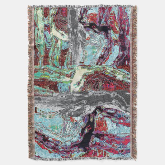 Throw Blanket – Strata Pulse Decke (Vorderseite Vertikal)