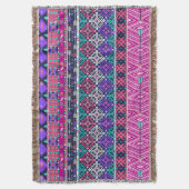 Throw Blanket/Tribal Muster Decke (Vorderseite Vertikal)