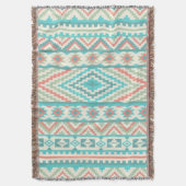 Throw Blanket/Tribal Muster Decke (Vorderseite Vertikal)