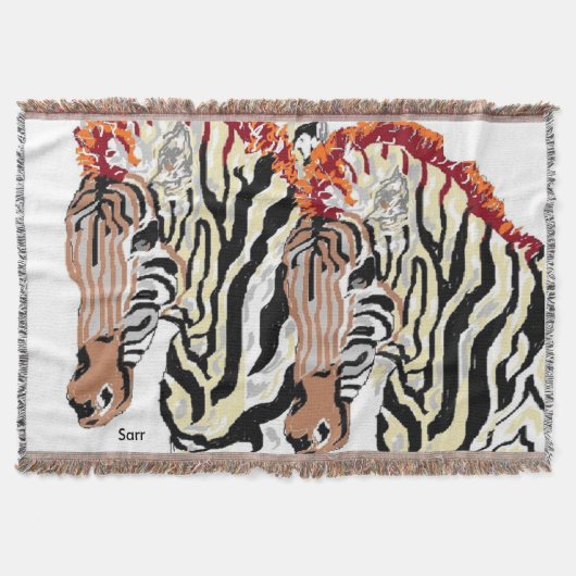 Throw Blanket Zebras Decke (Vorderseite)