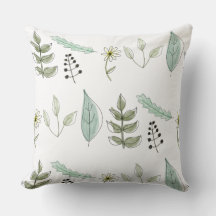 Throw Cushion - Summer Leaves Design 2