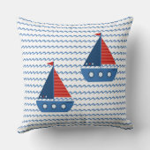 Throw Cushions anpassen - Segelboote benennen Kissen (Rückseite)