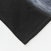 Throw-Decke des atemberaubenden Raben Hauptdie Fleecedecke (Ecke)