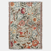 Throw Decke William Morris Blumendesign (Vorderseite Vertikal)