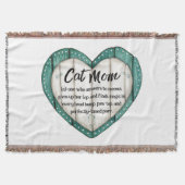 Throw for When You’re a Cat Mom Again Decke (Vorderseite)