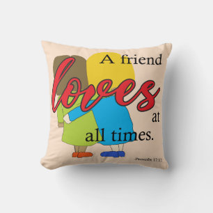 Throw-Kissen "A Friend Lieben" Kissen