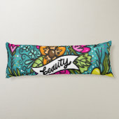 Throw Kissen Beauty mit Blume (Rückseite)