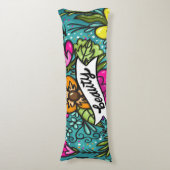 Throw Kissen Beauty mit Blume (Vorderseite Vertikal)