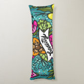 Throw Kissen Beauty mit Blume (Rückseite (Vertikal))
