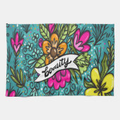 Throw Kissen Beauty mit Blume Geschirrtuch (Horizontal)