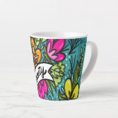 Throw Kissen Beauty mit Blume Milchtasse (Rechte Ecke)