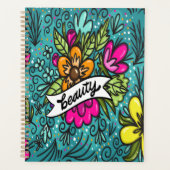 Throw Kissen Beauty mit Blume Planer (Vorderseite)