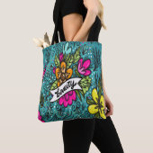 Throw Kissen Beauty mit Blume Tasche (Von Nahem)