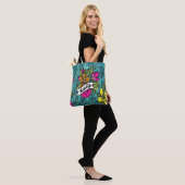 Throw Kissen Beauty mit Blume Tasche (Am Model)