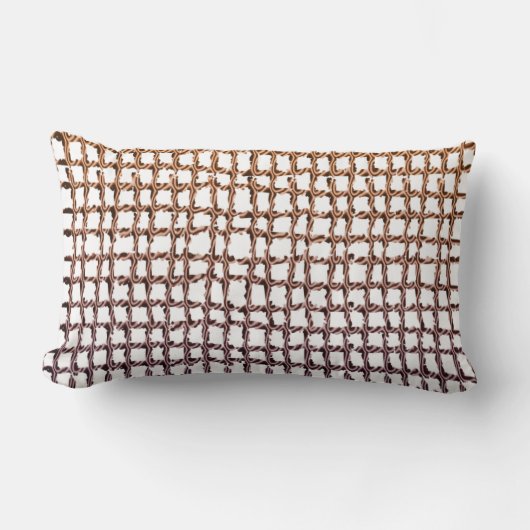 Throw Kissen Beige Net (Vorderseite)