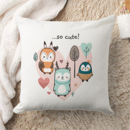 Throw Kissen bietet eine niedliche Abbildung.