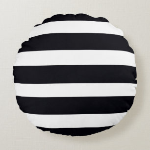 Throw Kissen Chic Modernes Schwarz & Weiß Streifen