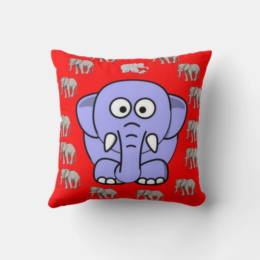 Throw Kissen Elephant (Rückseite)