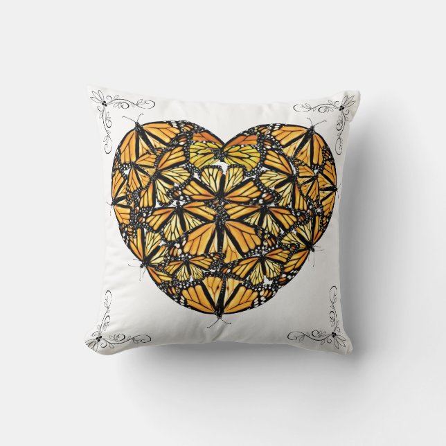 Throw Kissen Herz der Monarchen (Vorderseite)