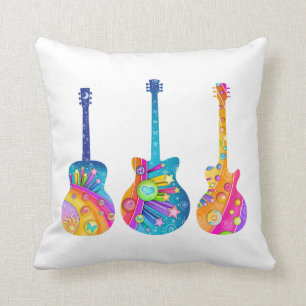 THROW-KISSEN - POP-KUNST-GITARREN KISSEN
