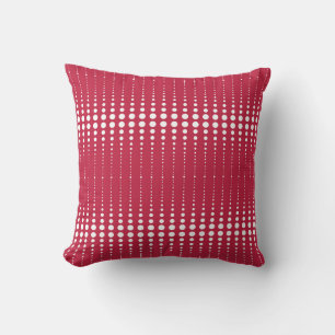 Throw Kissen, roter Polka-Punkt, Polka-Punkt, Retr Kissen