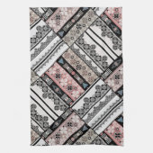 Throw Kissen Tribal Ethno traditionell geometrisch Geschirrtuch (Vertikal)