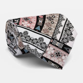 Throw Kissen Tribal Ethno traditionell geometrisch Krawatte (Gerollt)