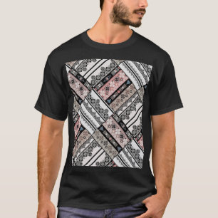 Throw Kissen Tribal Ethno traditionell geometrisch T-Shirt