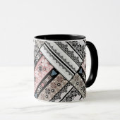 Throw Kissen Tribal Ethno traditionell geometrisch Tasse (VorderseiteRechts)