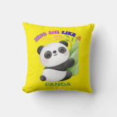 Throw Kissen - Umarmung wie ein Panda 🐼 (Vorderseite)