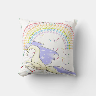 Throw Kissen Unicorn Regenbogen