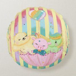 Throw Kissenbeduft Buddies Rundes Kissen