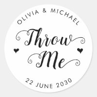 Throw Me Confetti Gastgeschenk Hochzeit Script Hea
