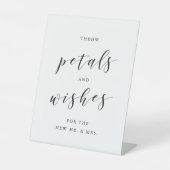 Throw Petals and Wish Wedding Confetti abschicken Sockelschild (Vorderseite)