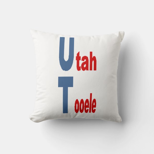 Throw Pillow 16x16  UTAH  TOURISM Kissen (Vorderseite)