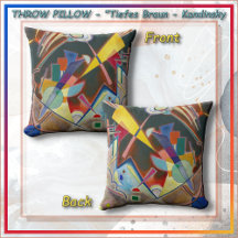 THROW PILLOW - Abstrakt "Tiefes Braun" - Kandinsky