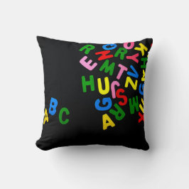 Throw Pillow Alphabet Kissen