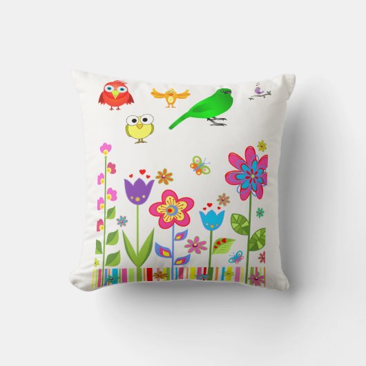 Throw Pillow Bird Kissen (Vorderseite)