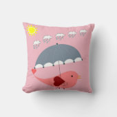 Throw Pillow Bird Kissen (Vorderseite)