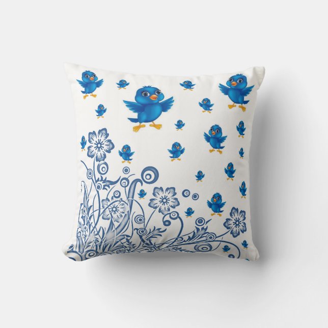 Throw Pillow Bird Kissen (Vorderseite)